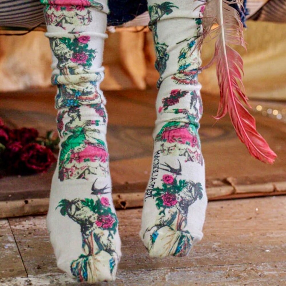 Magnolia Pearl La Dame Verte Over the Knee Socks
